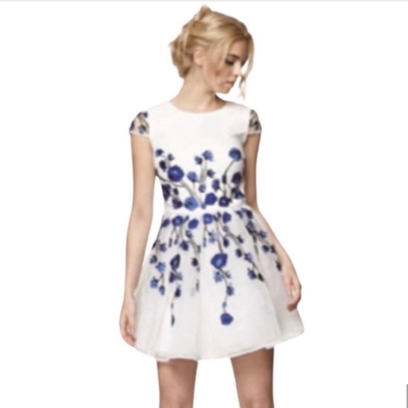 Chi Chi London Floral Embroidered Cap Sleeve
Dress NWT Sz 4 - Picture 6 of 10